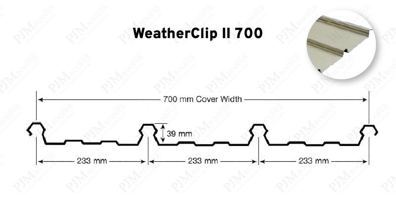 WeatherClip II 700 Metal Roofing - Durable & Efficient