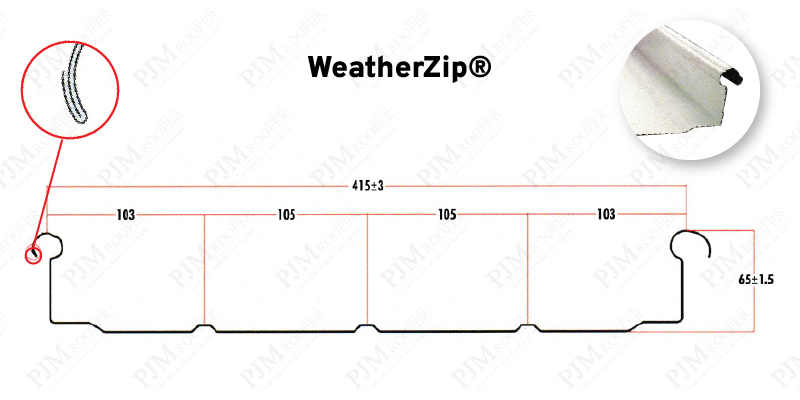 Durable WeatherZip Metal Roofing Material