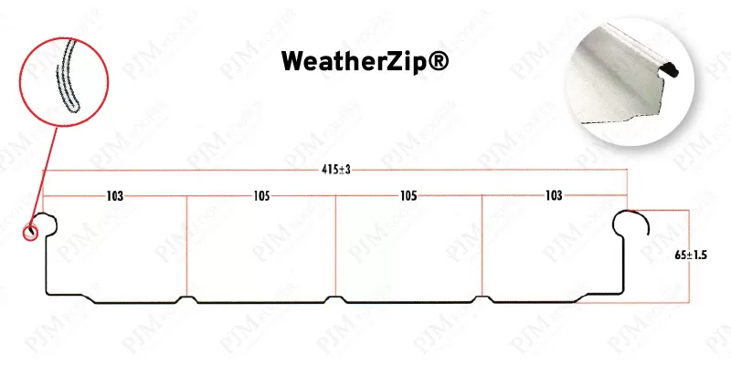 Durable WeatherZip Metal Roofing Material